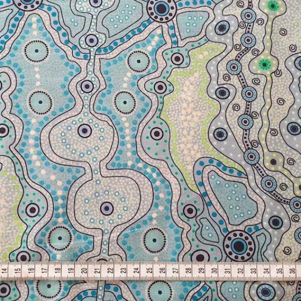 YALKE Aborigines Stoff aus Australien